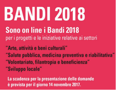 Fondazione di Sardegna - Bandi 2018